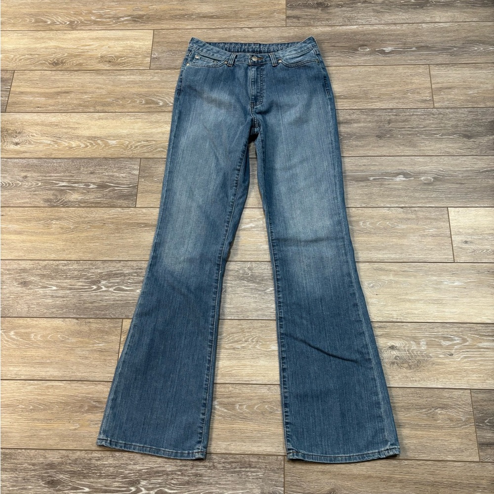 Boston Proper Jeans Paris Fit Sz 10 Long Bootcut Med Wash Denim Casual Preppy